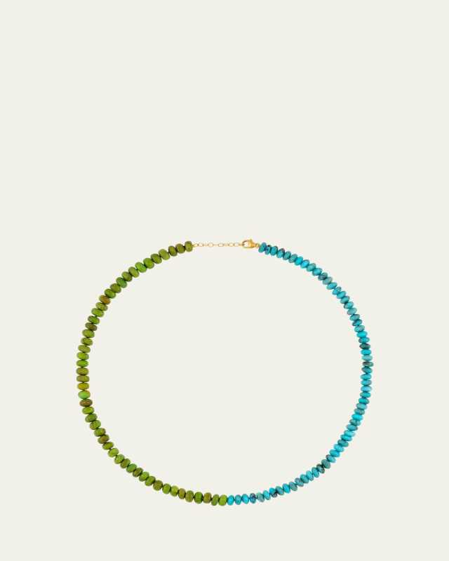 Nevada Sleeping Beauty & Kingman Green Turquoise Union Necklace